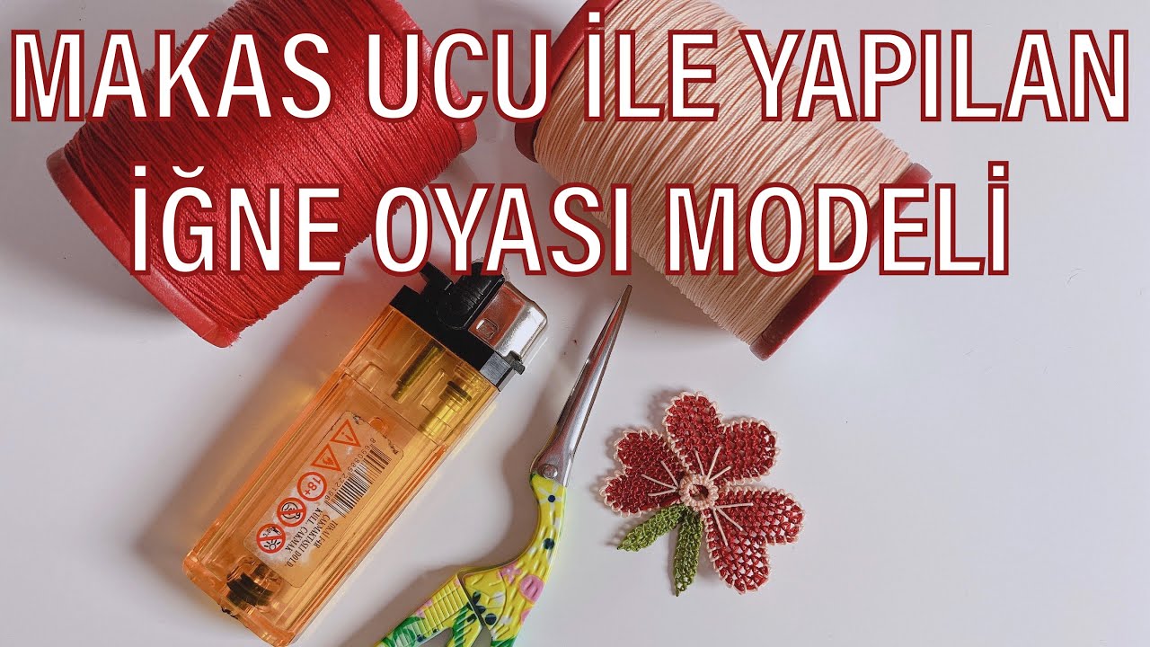 ✂️ Makas✂️ucu ile yapılan motif anlatımlı yapılışı İğne Oyası Modelim🌹❤️