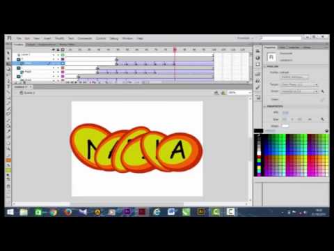 TUTORIAL MASKING TEXT DENGAN ADOBE FLASH - YouTube