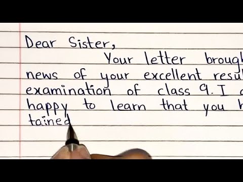 Video: How To Write A Letter To Your Sister