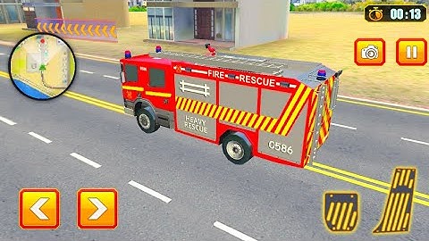Firefighter Robot Transform Truck - Emergency Rescue Simulator - Android Gameplay