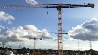 Die Baustelle im Eichenring in Panketal von oben.