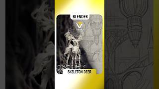 Tripo x Blender｜How to Build a Gothic Skeleton Deer Scene in 3D?