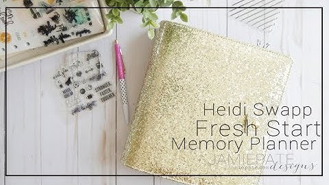 Heidi Swapp Fresh Start Memory Planner ~ January through June Walk Through