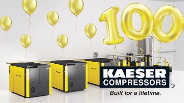 Congratulations Kaeser on 100 years of reliability, efficiency and innovation!