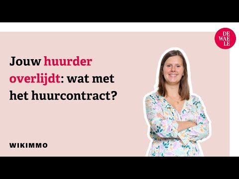 Uw huurder overlijdt : wat met het huurcontract? - Wikimmo