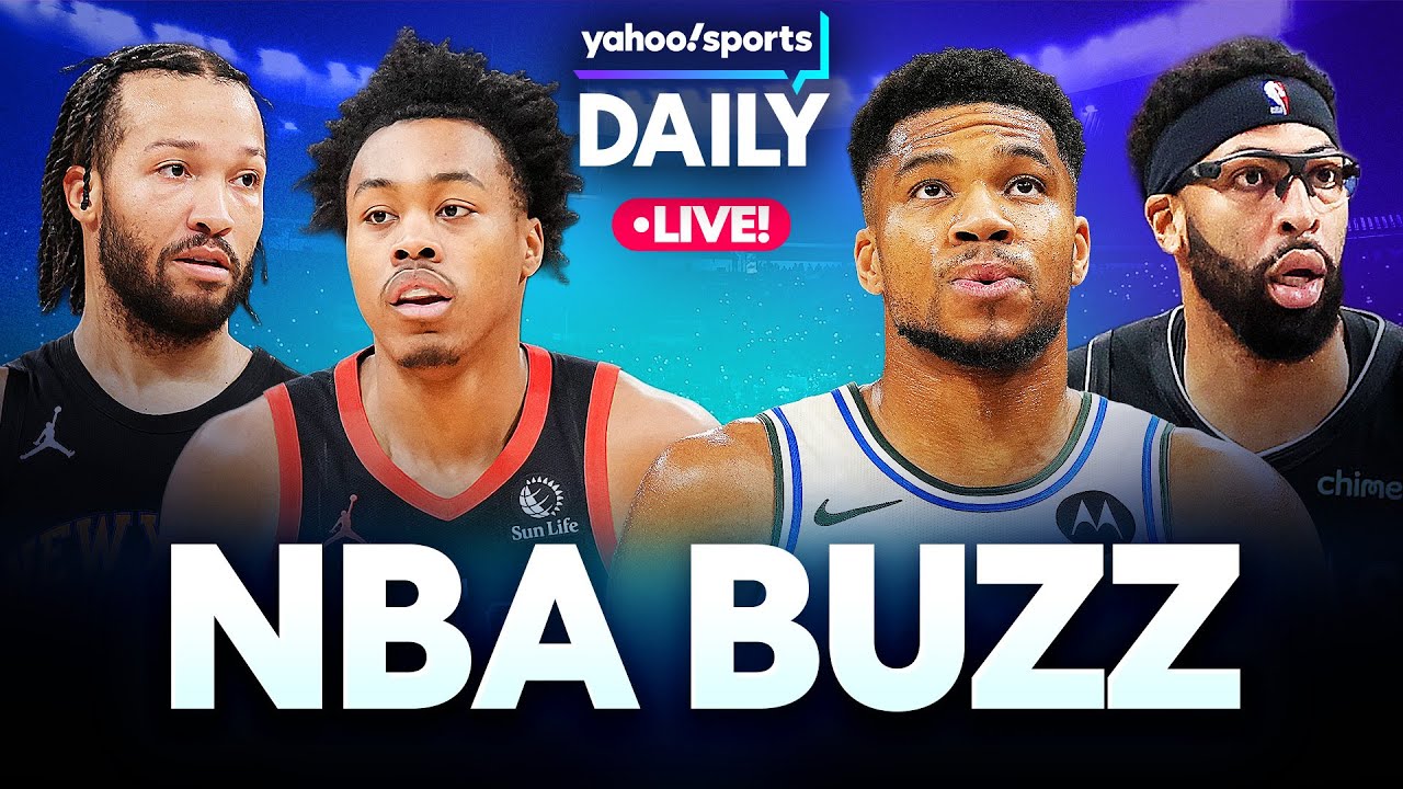 Knicks-Raptors + Heat-Magic NBA Cup Action! + Giannis & AD Trade Buzz | Yahoo Sports Daily LIVE! 🔴