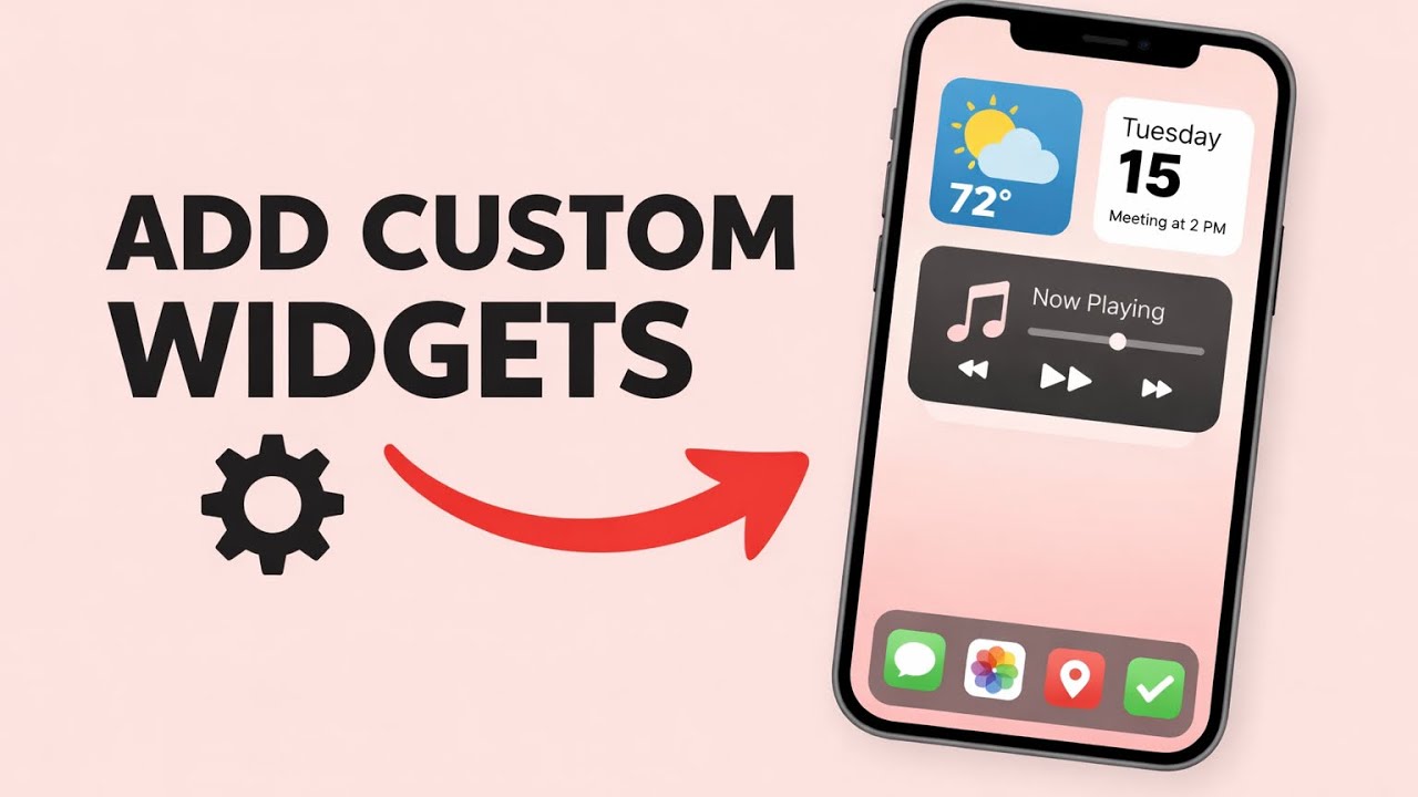 How to Add Custom Widgets on iPhone - YouTube