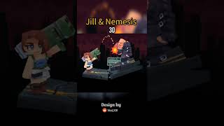 Jill & Nemesis 3D Model S.t.a.r.s