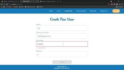 Basic Banking System Using ReactJS | Firebase | NodeJs| Material-ui