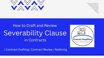 How to Draft and Review Severability Clause in Contracts | Contract Drafting | Contract Review