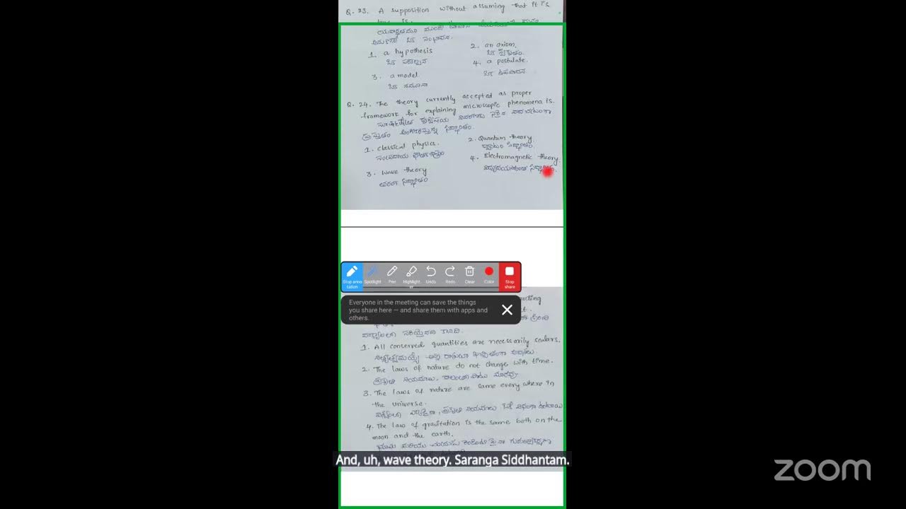 Chemistry EAPCET Class - Morning Sessions