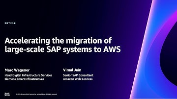AWS re:Invent 2023 - Accelerating the migration of large-scale SAP systems to AWS (ENT210)