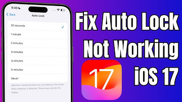 How To Fix iPhone Auto Lock Not Working in iOS 17