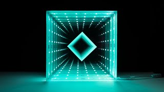 How I Made This Glowing Infinity Mirror Out Of Acrylic / DIY