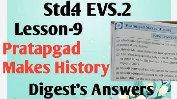 Std.4 EVS. 2 Lesson.9 Pratapgad Makes History Digest