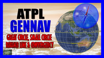 Great Circle, Small Circle, Rhumb Line, Convergency & Conversion Angle |The Earth | GenNav EASA ATPL