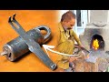 Talented locksmith made lock with very basic tools | blacksmith door latch lock forging | padlock |