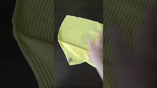 Салфетка в рубчик желтая Аквамэджик от гринвей