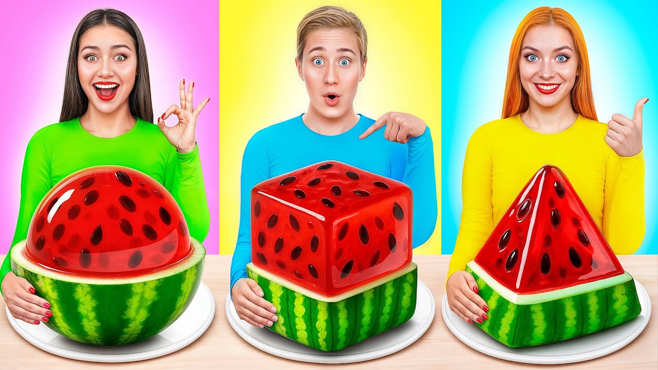 Геометрический Челлендж с Едой | Смешные Челленджи с Едой с Multi DO Challenge