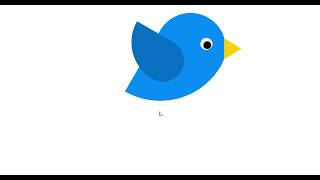 Beautiful BLUE BIRD ICON or LOGO Only With The Help Of HTML And CSS