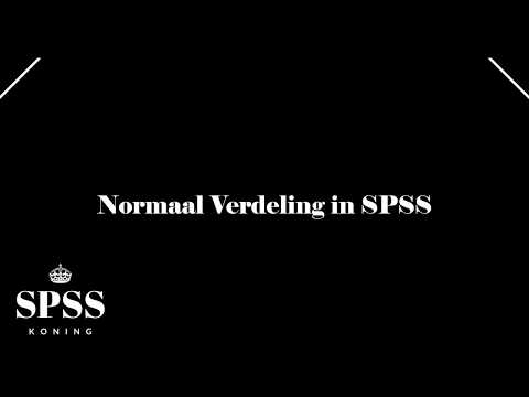 Normaal verdeling in SPSS