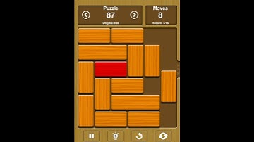 Unblock Me Solutions for original free level #87