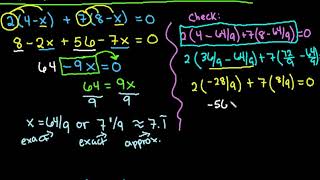 Solve a  Linear Equation Involving Distributive Property