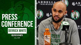 Derrick White LOVES Playing For Joe Mazzulla | Celtics vs Nets Postgame Interview