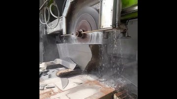 Small block granite stone slab cutting process #shorts