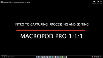Macropod PRO 1.1.1 Capturing, Processing and Editing