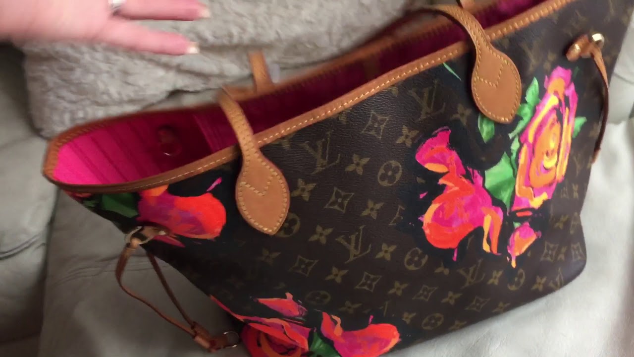 SOLD Was FOR SALE Louis Vuitton Authentic Neverfull Sprouse Roses  limited edition! 