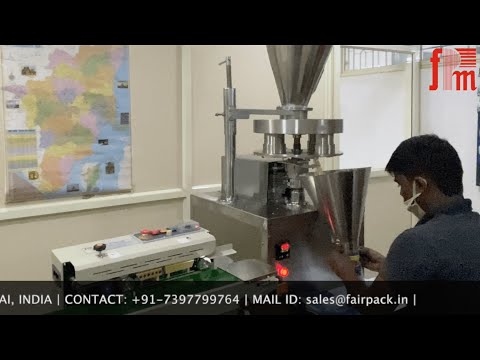 SPICES & GRANULES FILLING MACHINE | SEMI AUTOMATIC PACKING MACHINE FOR STARTUPS & SMALL BUSINESSES - video from Fair Pack Machineries