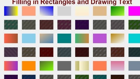 Visual Basic.Net Tutorial - Graphic Filling of Rectangles