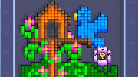 Pixel flow level 80 Walkthrough Solution 