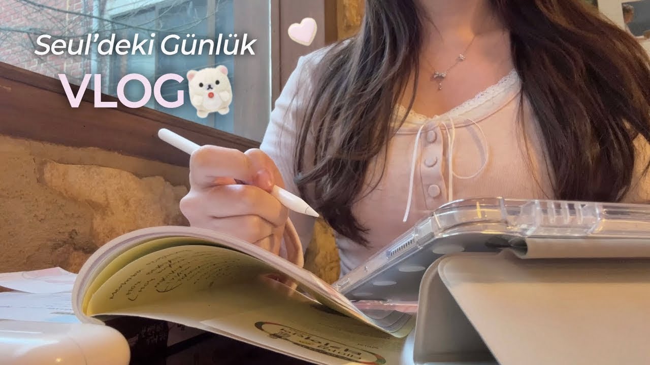 Koreli vlog🇰🇷Kore’de yaşarsan idolleri sık sık görür müsün?🎤 Türkçe öğreniyorum💕Tatil günlük vlog 