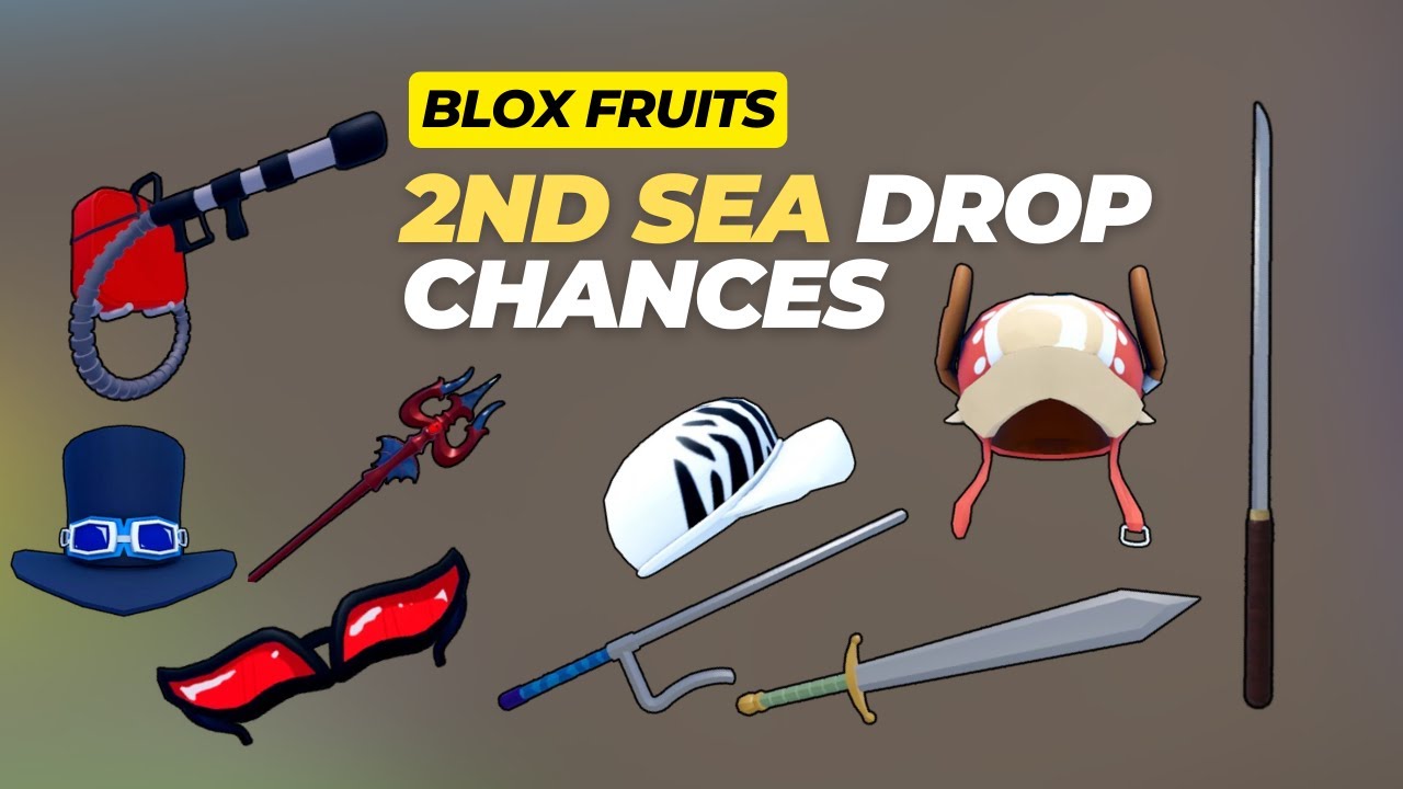 Every Item Drop Chance in 2nd Sea - Blox Fruits 