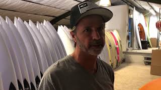 Surf n' Show Vlogs Ep 3. Noel visits Marcio Zouvi from SharpEye Surfboards