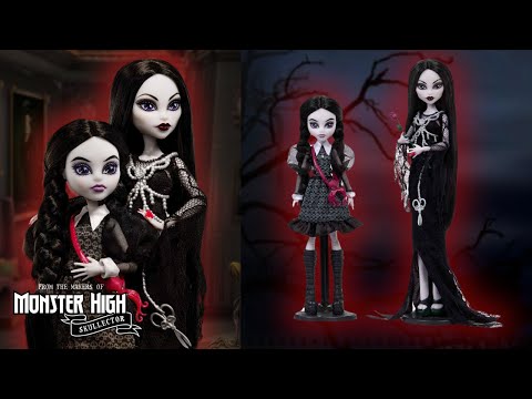🥀 Morticia and Wednesday 🐙 The Addams Family Monster High x