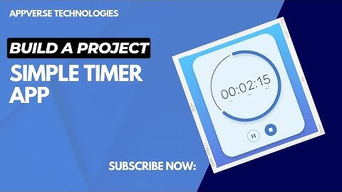 Build A Simple Timer App