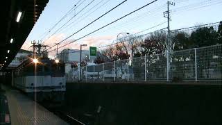 74レ EF65-2000+コキ12両 武蔵野線北府中駅通過