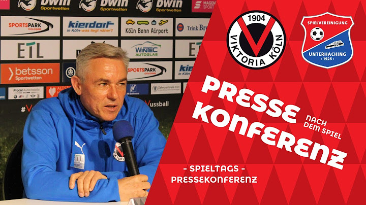 #VIKUHG: Die Pressekonferenz nach dem Spiel Viktoria Köln - SpVgg Unterhaching