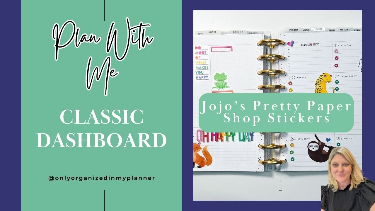 I Love Stickers | Bright Plan With Me | Happy Planner Dashboard Layout ...
