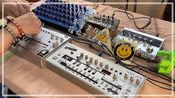 Compared "Roland TB-03"and"Beringer TD-3" Played Acid house machine 比較動画