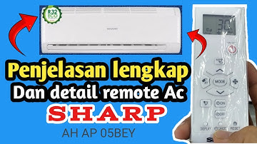 PENTING.!!!Penjelasan lengkap dan detail semua fungsi tombol ac SHARP AP 05BEY@tipsdantutorial_