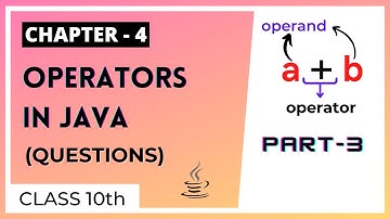 Questions from operators in java || ICSE class 10th || Concepts Of Computer