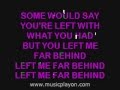 Candlebox - Far Behind Karaoke INSTRUMENTAL