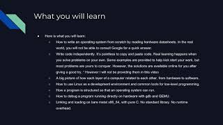 How to make an Operating System from Scratch