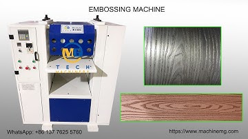 High quality WPC wood plastic composite profile embossing machine for Latin America WPC plants