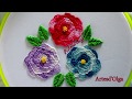 Blanket Stitch Roses | Rosas en Puntada Feston | Hand Embroidery Tutorial by Artesd'Olga