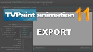 Export a project (TVPaint Animation 11 tutorial)